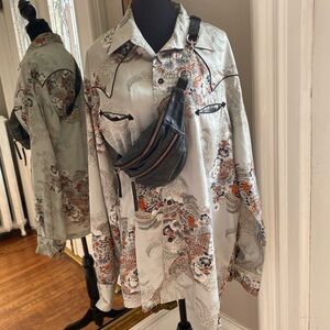 Cowboy silky dress shirt